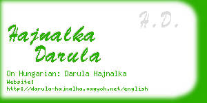 hajnalka darula business card